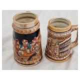 Two vintage beer steins, made in Japan Two vintage beer steins, made in Japan