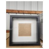 Six modern black matted shadow boxes, 10x10 x Six modern black matted shadow boxes, 10x10 x
