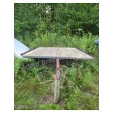 2-place snowmobile trailer, 92 x 108, one tire 2-place snowmobile trailer, 92 x 108, one tire