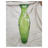 Decorative green Glass 17.5 in flower vase Decorative green Glass 17.5 in flower vase