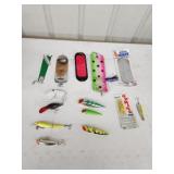 Assorted fishing lures Assorted fishing lures