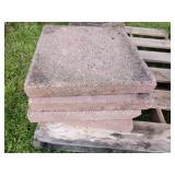 4 large patio blocks, 17.5 X 17.5 4 large patio blocks, 17.5 X 17.5