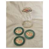 Vintage 8 oz glass milk bottle and Vintage 8 oz glass milk bottle and