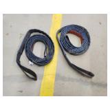 2 Tuff-Edge rigging straps, 2 in wide, 16 ft 2 Tuff-Edge rigging straps, 2 in wide, 16 ft