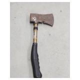 Modern metal rubber handle hatchet Modern metal rubber handle hatchet