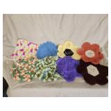 8 new hand crocheted pot holders 8 new hand crocheted pot holders