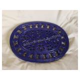 Decorative porcelain enameled cast iron 7x9.25 Decorative porcelain enameled cast iron 7x9.25