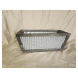 Decorative wood and metal planter box, 6.5 X 14.5 Decorative wood and metal planter box, 6.5 X 14.5
