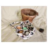 Decorative small wooden egg collection basket, Decorative small wooden egg collection basket,