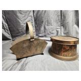 2 pcs decorative copper decor