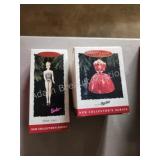 2 Hallmark Barbie Keepsake Christmas ornaments