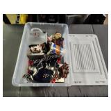 Homz 16 qt clearview storage tote with assorted