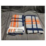 2 new Detroit Roots DTE fleece throw blankets
