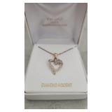 18kt gold over sterling silver diamond accent