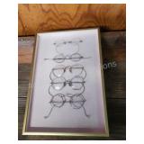 Framed antique vintage eyeglasses spectacles