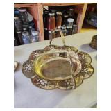 Vintage Andrea by Sadek decorative brass footed