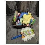 New miscellaneous microfiber rags, scouring pads,
