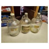 3 glass gallon jugs