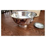 Gorham silver revere bowl and 2 small dishes