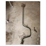 Vintage steel ice fishing auger