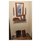 Misc wall decor - mirrors, candle sconces,