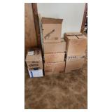 8 boxes of books, various authors and genres