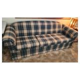 Guest Beds plaid green and brown sleeper sofa
