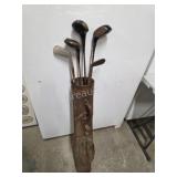 Antique golf clubs with bag - Sunnydale and St