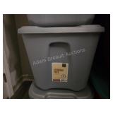 Homz 18 gallon storage tote, gray