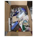 Box with huge assortment sewing supplies