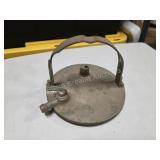 Vintage antique milking can Miller lid