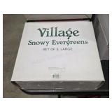 Department 56 Village snowy Evergreens set of