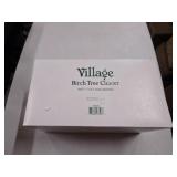 Department 56 Village birch tree cluster with two