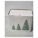 Department 56 Village evergreen trees cold cast