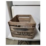 Vintage antique wooden crate