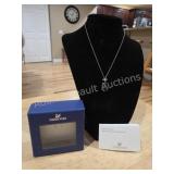 Swarovski Purple Teardrop Crystal Necklace with
