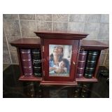 Modern Cherry Wood Photo Album Organizer with