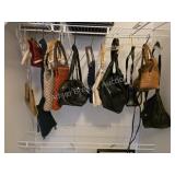 Assorted women's purses and handbags