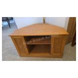 Oak Corner TV Stand/Media Cabinet
