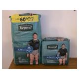 41 pairs brand new Depend XL men's underwear