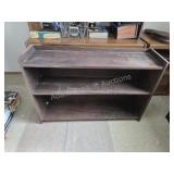 Custom built solid wood three tier bookshelf, 12