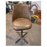 Vintage Industrial Swivel Bar Stool with