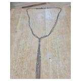 Gold Tone and Gunmetal Multi Strand Tassel