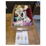 Assortment vintage women's handkerchiefs and