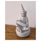 Vintage 1940's Pierrot porcelain clown windup