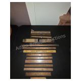 Vintage Wooden Advertising and Folding Ruler