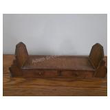 Antique Oak Desktop Organizer with