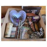Box lot miscellaneous household decor
