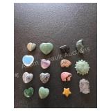 Bulk Gemstone & Crystal Carving Lot - 15+ Pcs