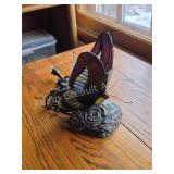 Vintage Tiffany-Style Stained Glass Butterfly